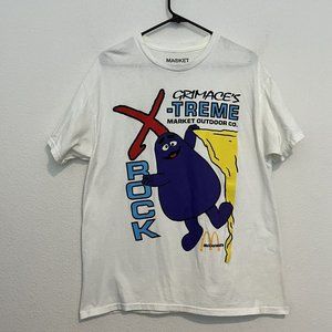 McDonalds Market Grimace X-Treme Rock Climbing Tee Shirt Size Large Read